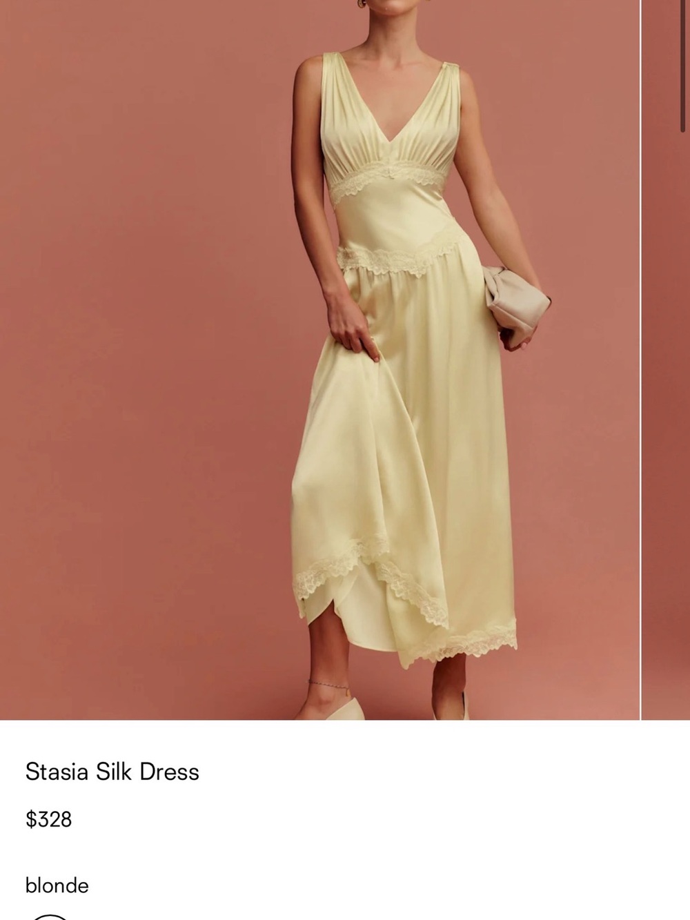 Reformation Stadia Silk Dress